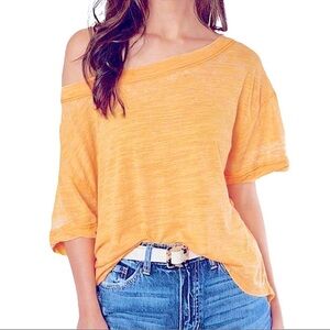 Free people Open Back Burnout Tee